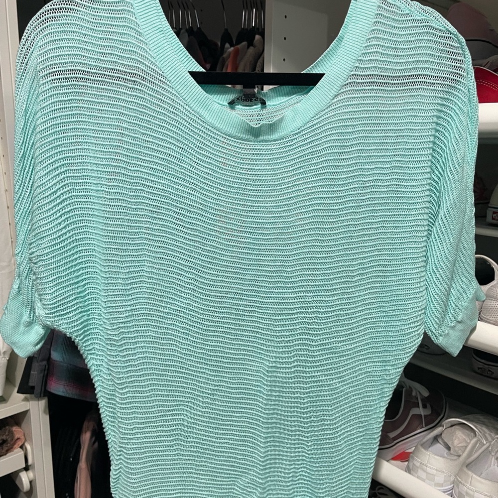 Express Green Boxy Dolman Sleeve T-Shirt